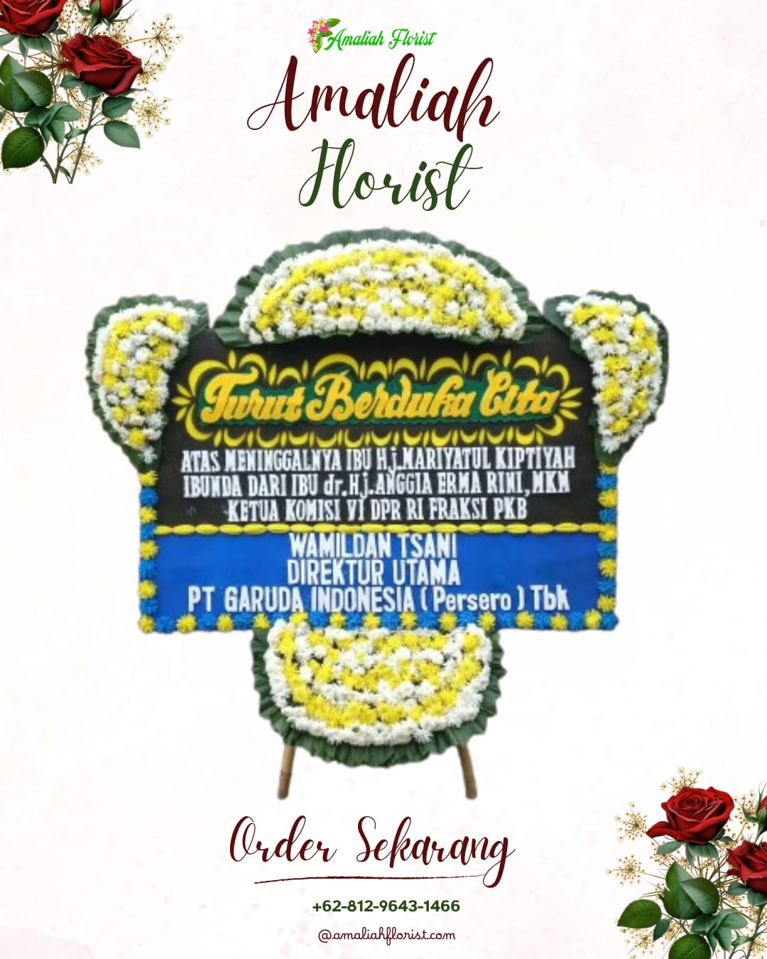 Papan Bunga Duka Mlandingan